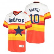 Maglia Baseball Bambino Houston Astros Yuli Gurriel Cooperstown Collection Home Bianco