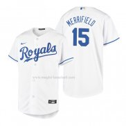 Maglia Baseball Bambino Kansas City Royals Whit Merrifield Replica Home Bianco