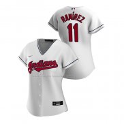 Maglia Baseball Donna Cleveland Guardians Jose Ramirez Replica Home 2020 Bianco