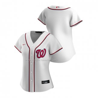 Maglia Baseball Donna Washington Nationals Replica Home 2020 Bianco