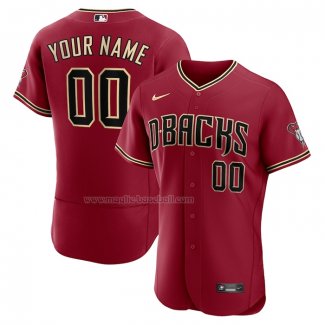 Maglia Baseball Uomo Arizona Diamondbacks Alternato Autentico Personalizzate Rosso