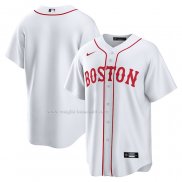 Maglia Baseball Uomo Boston Red Sox Alternato Replica Bianco