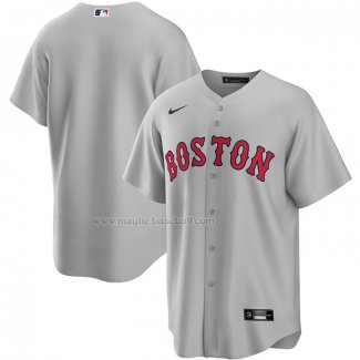 Maglia Baseball Uomo Boston Red Sox Road Replica Grigio