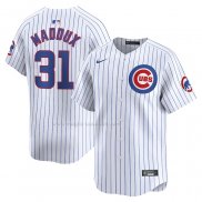 Maglia Baseball Uomo Chicago Cubs Greg Maddux Home Limited Bianco