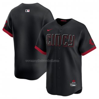 Maglia Baseball Uomo Cincinnati Reds City Connect Limited Nero