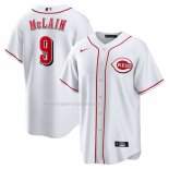 Maglia Baseball Uomo Cincinnati Reds Matt Mclain Home Replica Bianco