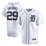 Maglia Baseball Uomo Detroit Tigers Tarik Skubal Home Limited Bianco