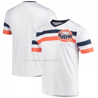 Maglia Baseball Uomo Houston Astros Cooperstown Collection V-neck Bianco