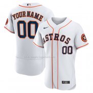 Maglia Baseball Uomo Houston Astros Home Autentico Personalizzate Bianco