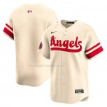 Maglia Baseball Uomo Los Angeles Angels City Connect Limited Crema