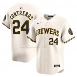 Maglia Baseball Uomo Milwaukee Brewers William Contreras Home Limited Crema