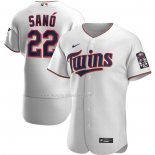 Maglia Baseball Uomo Minnesota Twins Miguel Sano Home Autentico Bianco