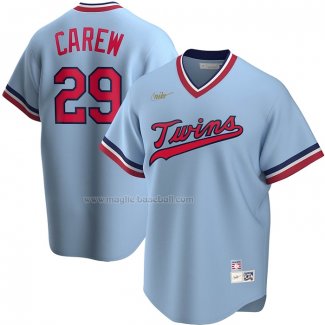 Maglia Baseball Uomo Minnesota Twins Rod Carew Road Cooperstown Collection Blu