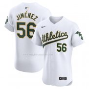 Maglia Baseball Uomo Oakland Athletics Dany Jimenez Home Elite Bianco