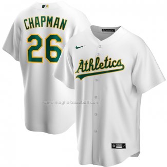 Maglia Baseball Uomo Oakland Athletics Matt Chapman Home Replica Bianco