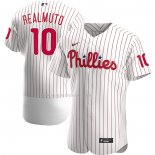 Maglia Baseball Uomo Philadelphia Phillies Jt Realmuto Home Autentico Bianco