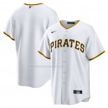 Maglia Baseball Uomo Pittsburgh Pirates Home Replica Bianco