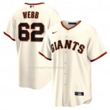 Maglia Baseball Uomo San Francisco Giants Logan Webb Replica Bianco