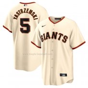 Maglia Baseball Uomo San Francisco Giants Mike Yastrzemski Home Replica Crema