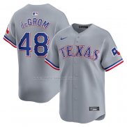 Maglia Baseball Uomo Texas Rangers Jacob Degrom Away Limited Grigio