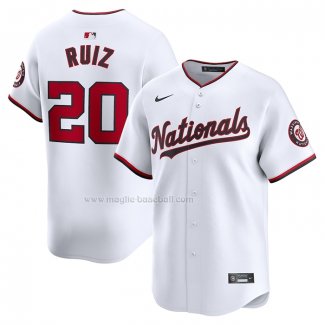 Maglia Baseball Uomo Washington Nationals Keibert Ruiz Home Limited Bianco