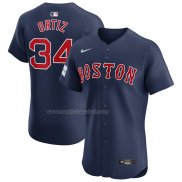 Maglia Baseball Uomo Boston Red Sox David Ortiz Alternato Elite Blu