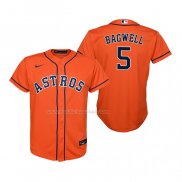 Maglia Baseball Bambino Houston Astros Jeff Bagwell Replica Alternato Arancione