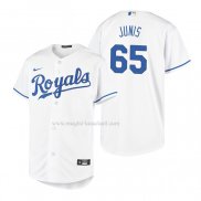 Maglia Baseball Bambino Kansas City Royals Jakob Junis Replica Home Bianco