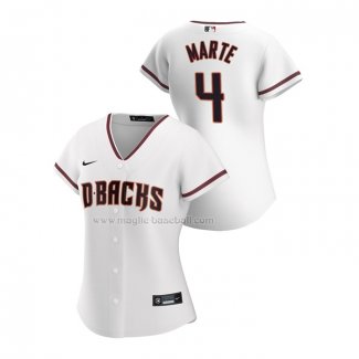 Maglia Baseball Donna Arizona Diamondbacks Ketel Marte Replica Home 2020 Bianco