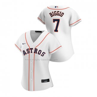 Maglia Baseball Donna Houston Astros Craig Biggio Replica Home 2020 Bianco