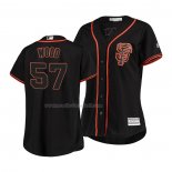 Maglia Baseball Donna San Francisco Giants Alex Wood Cool Base Nero