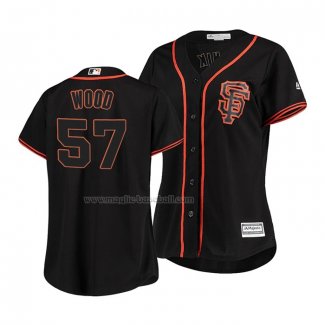 Maglia Baseball Donna San Francisco Giants Alex Wood Cool Base Nero