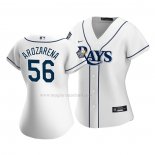 Maglia Baseball Donna Tampa Bay Rays Randy Arozarena Home Replica Bianco