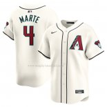 Maglia Baseball Uomo Arizona Diamondbacks Ketel Marte Home Limited Bianco