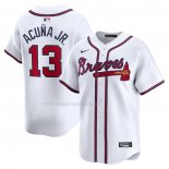 Maglia Baseball Uomo Atlanta Braves Ronald Acuna JR. Home Limited Bianco