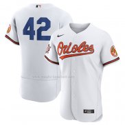 Maglia Baseball Uomo Baltimore Orioles Jackie Robinson Autentico Bianco