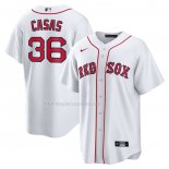 Maglia Baseball Uomo Boston Red Sox Triston Casas Home Replica Bianco