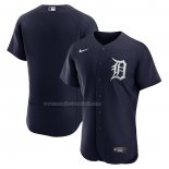 Maglia Baseball Uomo Detroit Tigers Alternato Autentico Bianco Blu