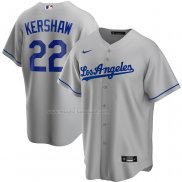 Maglia Baseball Uomo Los Angeles Dodgers Clayton Kershaw Road Replica Grigio