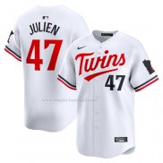 Maglia Baseball Uomo Minnesota Twins Edouard Julien Home Limited Bianco