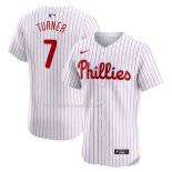 Maglia Baseball Uomo Philadelphia Phillies Trea Turner Home Elite Bianco