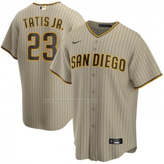 Maglia Baseball Uomo San Diego Padres Fernando Tatis JR. Replica Alternato Marrone