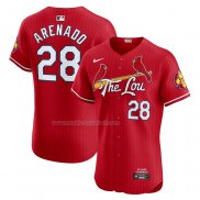 Maglia Baseball Uomo St. Louis Cardinals Nolan Arenado Elite Rosso