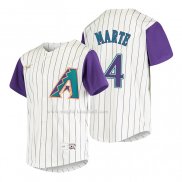 Maglia Baseball Bambino Arizona Diamondbacks Ketel Marte Cooperstown Collection Alternato Crema