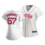 Maglia Baseball Donna Boston Red Sox Eduardo Rodriguez Replica 2021 Bianco