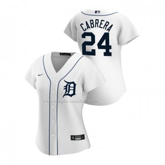 Maglia Baseball Donna Detroit Tigers Miguel Cabrera Replica Home 2020 Bianco