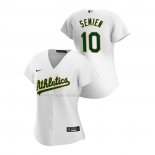 Maglia Baseball Donna Oakland Athletics Marcus Semien Replica Home 2020 Bianco