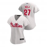 Maglia Baseball Donna Philadelphia Phillies Aaron Nola Replica Home 2020 Bianco