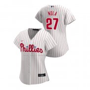 Maglia Baseball Donna Philadelphia Phillies Aaron Nola Replica Home 2020 Bianco