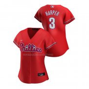 Maglia Baseball Donna Philadelphia Phillies Bryce Harper Replica Alternato 2020 Rosso